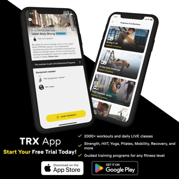 TRX All-in-One Suspension Training System for Weight Training, Cardio, Cross-Training & Resistance Training, Full-Body Workouts for Home, Travel, and Outdoors, Includes Indoor & Outdoor Anchor System - Image 6