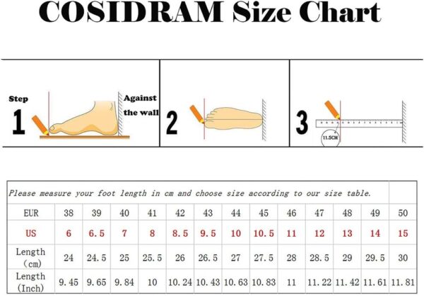 COSIDRAM Mens Casual Shoes Sneakers Loafers Comfort Walking Shoes for Male Business Work Office Dress - Image 2