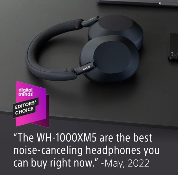 Sony WH-1000XM5 The Best Wireless Noise Canceling Headphones with Auto Noise Canceling Optimizer, Crystal Clear Hands-Free Calling, and Alexa Voice Control, Midnight Blue - Image 13