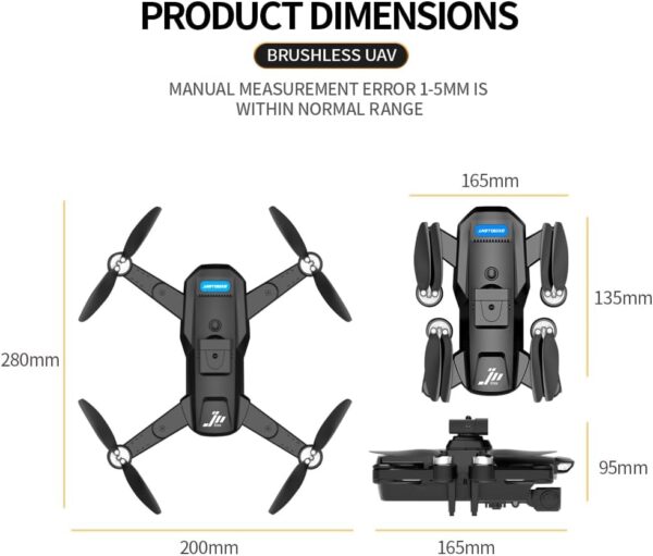 S22 Drone with 4K Camera for Adults Beginner; 194G Foldable RC Quadcopter with 328 Feet Control Range, Brushless Motor, 2.4G, 360 Degree Flip, 2 Batteries, Toys for Adults - Image 7