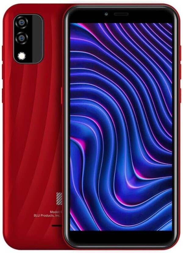 BLU C5 Max | Unlocked | 5.7” HD+ Display | 5MP Camera | (Red, 32GB)