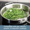 All-Clad D3 3-Ply Stainless Steel Cookware Set 10 Piece, Induction Compatible, Oven Broiler Safe 600F, Kitchen Cooking Set w/ Fry Pans, Saucepans, Saute Pans, Stockpot, Lids, Pots and Pans, Silver - Image 3