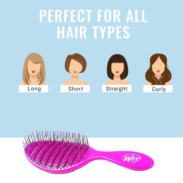 Wet Brush Speed Dry Hair Brush - Stripes (Color Wash) - Vented Design and Ultra Soft HeatFlex Bristles Are Blow Dry Safe With Ergonomic Handle Manages Tangle and Uncontrollable Hair - Pain-Free - Image 6