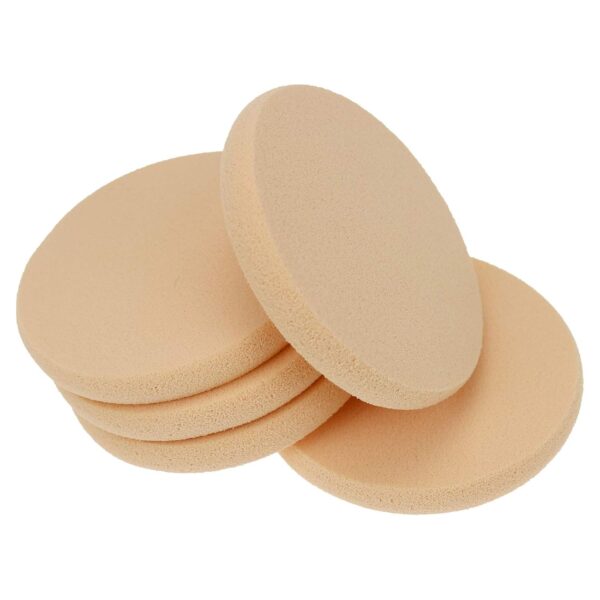 25 Pcs Women's Round Soft Makeup Beauty Eye Face Foundation Blender Facial Smooth Powder Puff Cosmetics Blush Applicators Sponges Use for Dry and Wet - Image 9