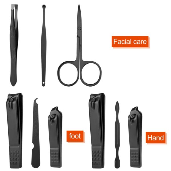 Manicure Set Personal Care Nail Clipper Kit Manicure Professional Manicure Pedicure Set Mens Accessories Personal Care Set Nail Grooming Kit Present for Men Husband Boyfriend Parent - Image 5