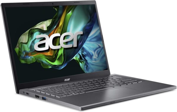 Acer Aspire 5 14 Slim Laptop | 14" WUXGA (1920 x 1200) IPS |Core i5-1335U | Intel Iris Xe Graphics | 8GB LPDDR5 | 512GB Gen 4 SSD | Wi-Fi 6E | USB4/Thunderbolt 4 | Backlit KB | A514-56M-576D, Gray - Image 7