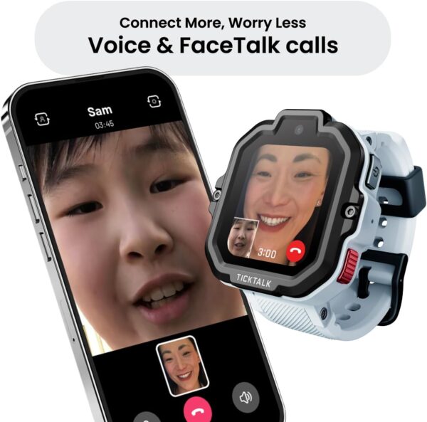 TickTalk5 Cellular Kids Smart Watch with GPS Tracker & Video Calling - Smart Watch for Kids with Parent Apps, SOS & 911 Calling, Real-Time Location Tracking, DND Mode & More - Smart Watch for Kids 3+ - Image 2