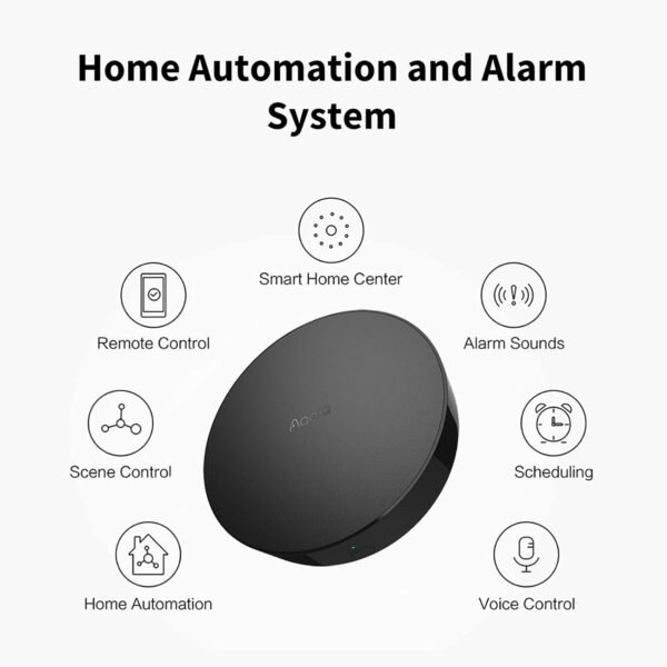 Aqara Smart Hub M2 (2.4 GHz Wi-Fi Required), Smart Home Bridge for Alarm System, IR Remote Control, Home Automation, Supports Alexa, Google Assistant, Apple HomeKit and IFTTT - Image 3