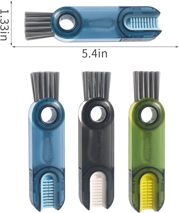 3 in 1 Cup Lid Gap Cleaning Brush Set, Multifunctional Insulation Bottle Cleaning Tools, Mutipurpose Tiny Silicone Cup Holder Cleaner, Home Kitchen Cleaning Tools - Image 6