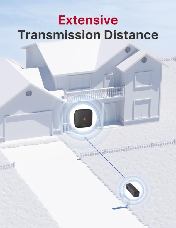 X-Sense Smart Mailbox Alarm, Wireless Long Range Mailbox Alert, Mailbox Sensor with SBS50 Base Station for Delivered Mail, SMA11 - Image 3