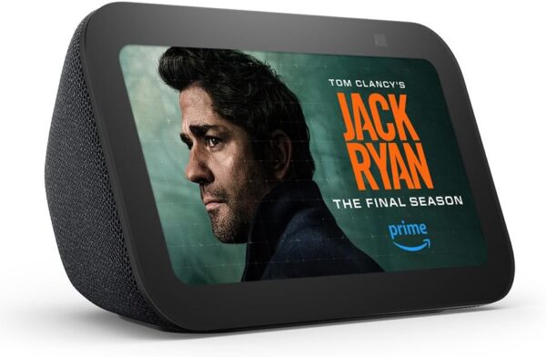 Amazon Echo Show 5 (3rd Gen, 2023 release) | Smart display with 2x the bass and clearer sound | Charcoal - Image 2