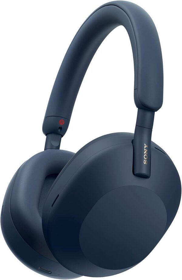 Sony WH-1000XM5 The Best Wireless Noise Canceling Headphones with Auto Noise Canceling Optimizer, Crystal Clear Hands-Free Calling, and Alexa Voice Control, Midnight Blue