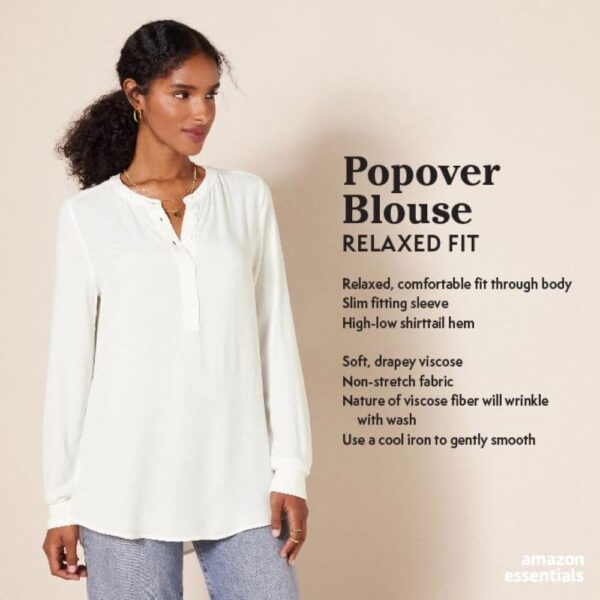 Amazon Essentials Women's Long-Sleeve Woven Blouse - Image 2