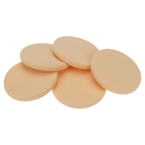 25 Pcs Women's Round Soft Makeup Beauty Eye Face Foundation Blender Facial Smooth Powder Puff Cosmetics Blush Applicators Sponges Use for Dry and Wet - Image 7