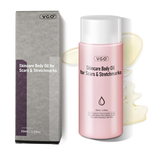 VGO Skincare Body Oil for women, Vitamin E Oil for Scars Away, Stretch Mark Oil for All Skin Types, 50ml / 1.69oz