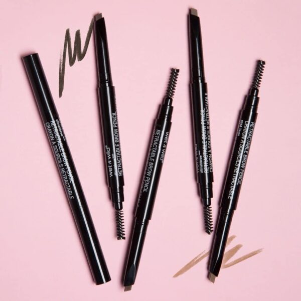 wet n wild Ultimate Eyebrow Retractable Definer Pencil, Taupe, Dual-Sided Brow Brush, Fine Tip, Shapes, Defines, Fills Brow Makeup - Image 12