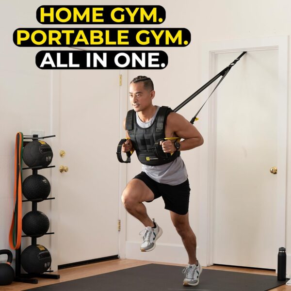 TRX All-in-One Suspension Training System for Weight Training, Cardio, Cross-Training & Resistance Training, Full-Body Workouts for Home, Travel, and Outdoors, Includes Indoor & Outdoor Anchor System - Image 7