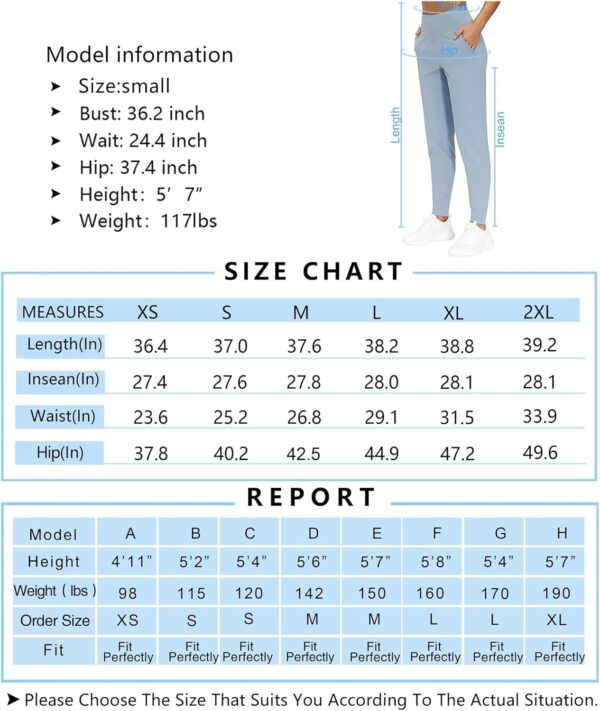 THE GYM PEOPLE Women's Joggers Pants Lightweight Athletic Leggings Tapered Lounge Pants for Workout, Yoga, Running - Image 7