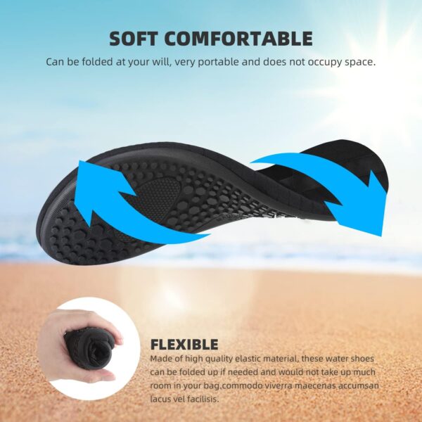 Water Shoes for Women Men Quick-Dry Aqua Socks Swim Beach Barefoot Yoga Exercise Wear Sport Accessories Pool Camping Must Haves Adult Youth Size - Image 4