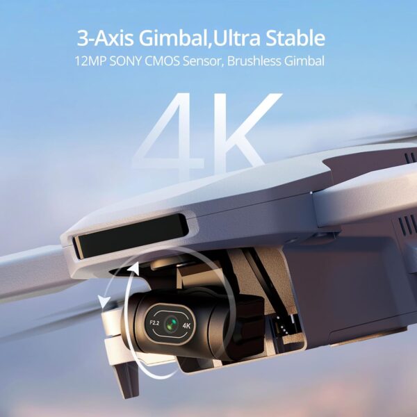 Potensic ATOM 3-Axis Gimbal 4K GPS Drone, Under 249g, 96 Mins Flight, Max 6KM Transmission, Visual Tracking, 4K/30FPS QuickShots, Lightweight for Adults and Beginners, Fly More Combo - Image 2