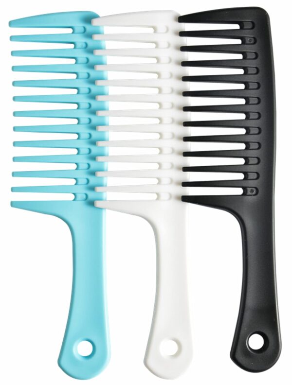 Wide Tooth Detangling Comb, Durable Styling Brush for Curly, Long and Wet Hair Types - Professional Hair Care