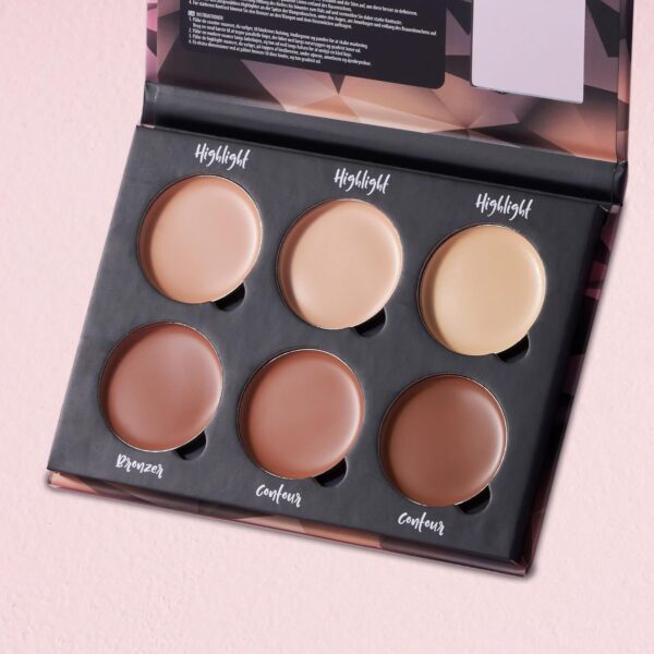 W7 Lift & Sculpt Cream Contour Kit - Concealing, Highlighting & Contouring Makeup Palette - Step-by-Step Instructions Included - Image 5