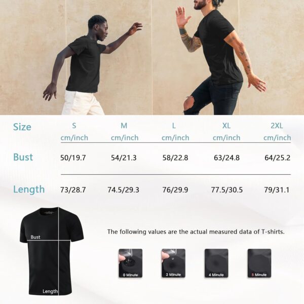 1/5 Pack Running Shirts Men Sport Tops Dry Fit Gym Wicking Athletic T Shirts Breathable Cool Workout Shirts - Image 7