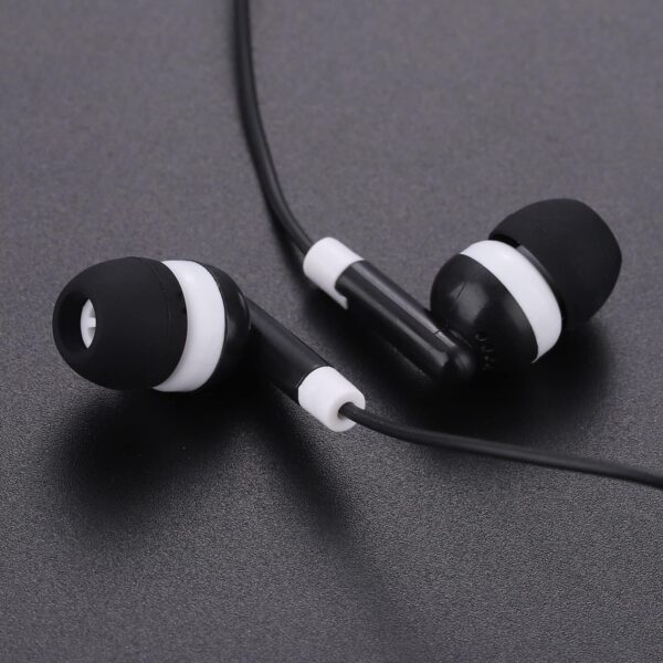 CN-Outlet Wholesale Bulk Earbuds Headphones 50 Pack for Iphone, Android, MP3 Player - Black - Image 3