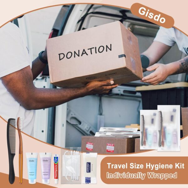 10 Sets Toiletry Kits Homeless Personal Hygiene Kit Bulk Homeless Care Package Supplies Travel Toiletry Kit Homeless Hygiene Kit Bulk for Men Women Charity Disposable Toiletry Kit(10-IN-1) - Image 6