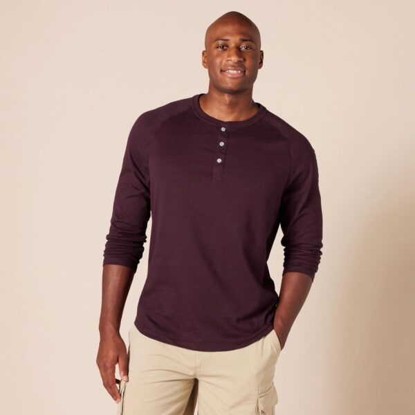 Amazon Essentials Men's Slim-Fit Long-Sleeve Henley Shirt - Image 6