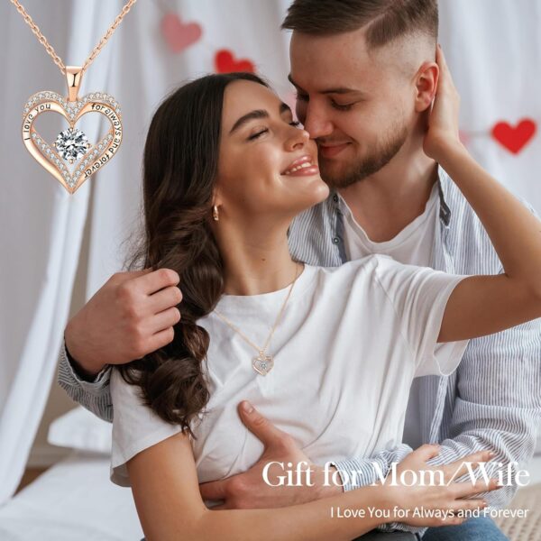 18K Rose Gold Necklaces for Women Birthday Gifts for Women Jewelry for Women Birthday Gifts for Wife Girlfriend Daughter Wife Birthday Gifts for Anniversary Mothers Day Christmas Valentines Gifts - Image 2