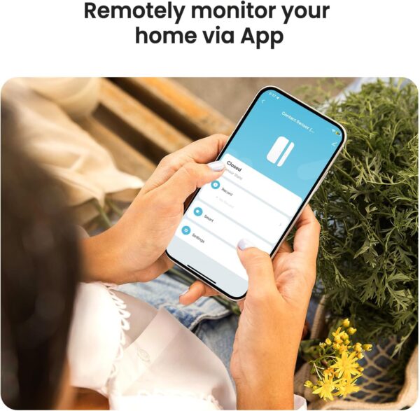 TREATLIFE WiFi Smart Door Sensor 3 Pack, 2.4GHz Window Alarm Sensor, Wireless Contact Sensor for Home Security, Smart Home Devices Compatible with Alexa and Google Assistant - Image 4