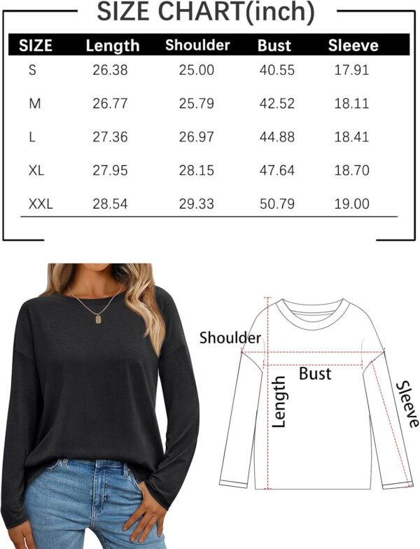 AUTOMET Womens Long Sleeve Shirts Loose Fitted Crewneck Basic Tops Casual Outfits Fall Clothes 2024 - Image 6