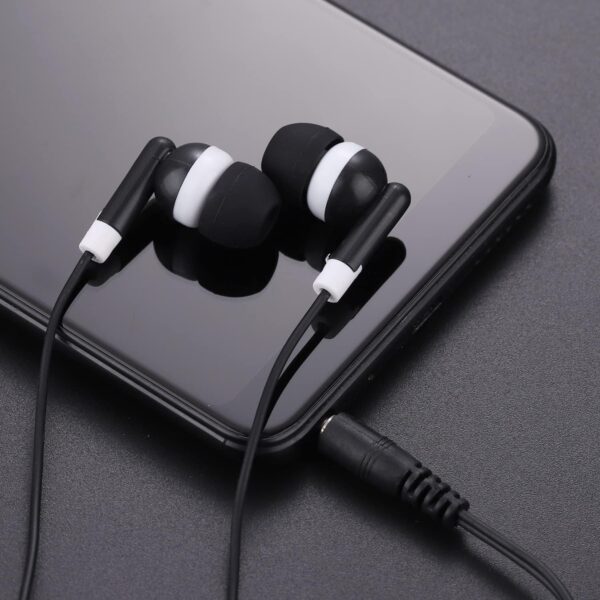 CN-Outlet Wholesale Bulk Earbuds Headphones 50 Pack for Iphone, Android, MP3 Player - Black - Image 2