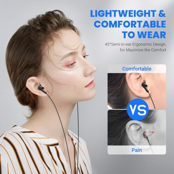 USB C Headphones for Samsung S24 Ultra S23 Fe S22+, Type C Earphones with Microphone HiFi Stereo Volume Control Magnetic in Ear Wired Earbud for iPhone 16 15 Pro Max Plus Galaxy Flip 6 5 Pixel 9 8 7 - Image 3