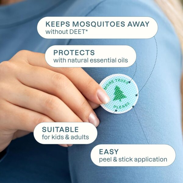 Cliganic Mosquito Repellent Stickers (90 Pack) - Camping Patches for Kids & Adults, Natural DEET-Free, Essential Oil Infused - Image 2