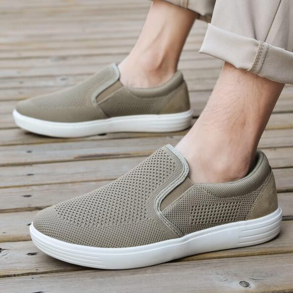 TIOSEBON Men's Mesh Slip on Walking Shoes-Comfortable Work Drving Tennis Loafer Sneaker - Image 3