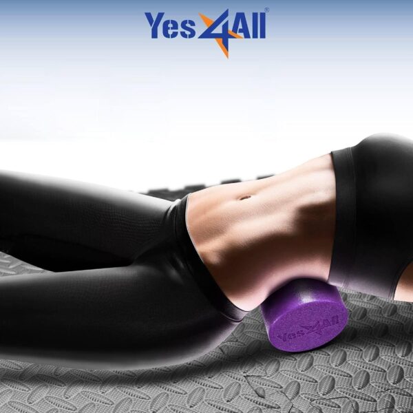 Yes4All Soft-Density Round PE 12/18/ 24/36 inch Foam Rollers for Muscle Massage, Yoga Core Exercise & Physical Therapy - Image 4