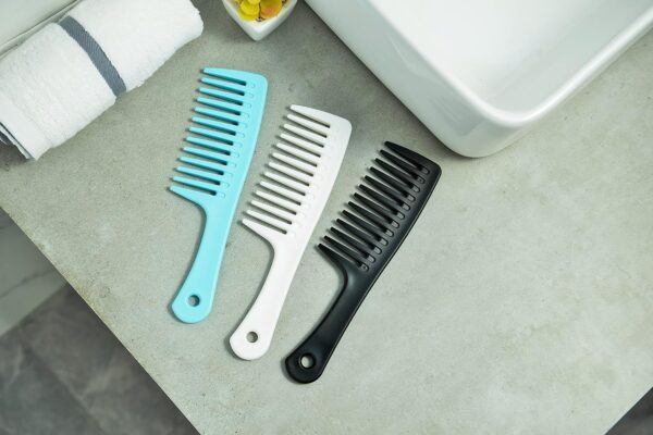 Wide Tooth Detangling Comb, Durable Styling Brush for Curly, Long and Wet Hair Types - Professional Hair Care - Image 2